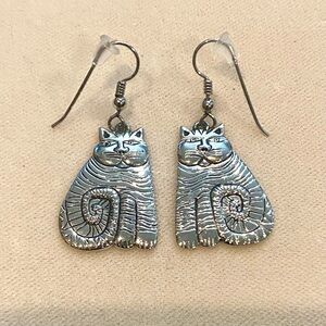 Vintage Laurel Burch Cat Earrings